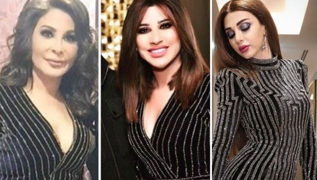 بالصور- نجوى وإليسا بالفستان نفسه ... وميريام تختاره أكثر أنوثةً