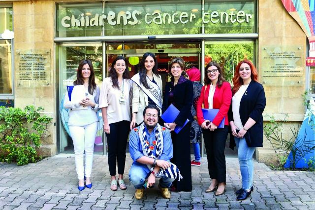 شيريهان الليثي ورولا الخوري وفاديا فهد وملكة جمال لبنان ساندي تابت وكارين خوري وكارين اليان وميشال زريق