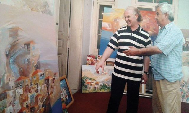 الفنان حسن جوني مع الزميل إسماعيل فقيه