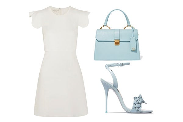 Giambattista Valli Dress - MIU MIU Bag - Sophia Webster Sandals