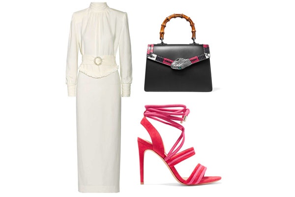 Alessandra Rich - ALEXANDRE BIRMAN Sandals - Gucci Bag Alessandra Rich - ALEXANDRE BIRMAN Sandals - Gucci Bag