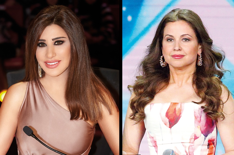 نجوى كرم في قمة الأناقة وريا أبي راشد بإطلالة ربيعيّة