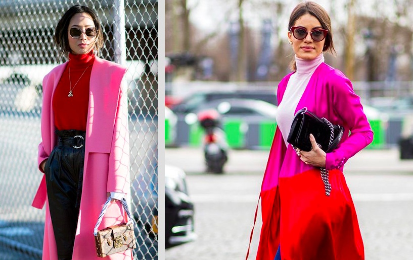 تعلمي كيف تنسقين اللون الوردي مع الأحمر كمحترفات الموضة