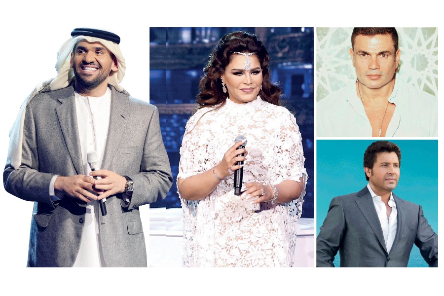 عمرو دياب وأحلام والجسمي وهاني شاكر يتنافسون على أدعية رمضان