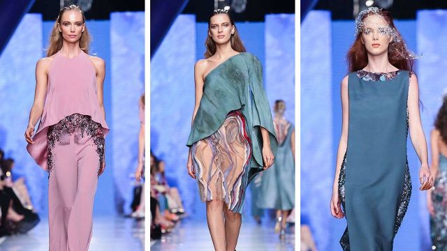 ILSE JARA تقدم مجموعة مميزة بياقات من البلاستيك خلال أسبوع الموضة العربي