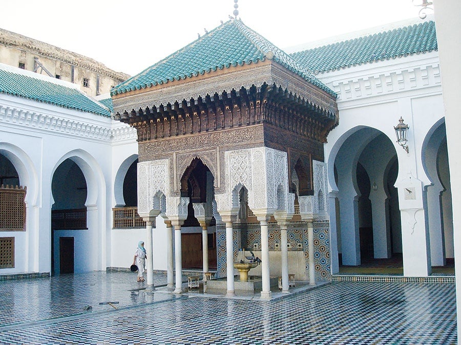 جامع القرويين وجامعة القرويين في مدينة فاس المغربية جامع القرويين وجامعة القرويين في مدينة فاس المغربية
