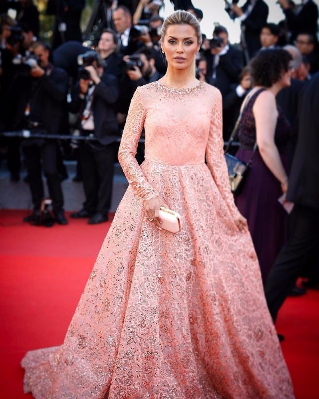 Victoria Bonya in Goerge Hobeika Dress