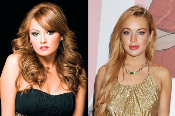 بالصورة - بشرى الى جانب ليندسي لوهان.. ما الذي جمعهما؟