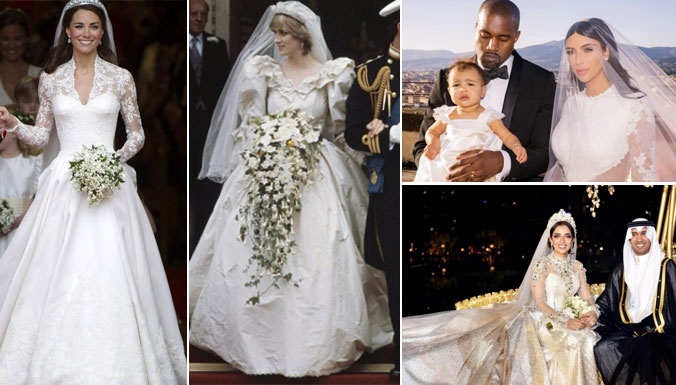 لماذا تنفق النجمات مبالغ طائلة على فساتين الزفاف؟