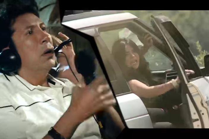 فيديو مروع - سقوط ضيفة هاني رمزي من أعلى الجبل.. شاهدوا ماذا حصل!؟