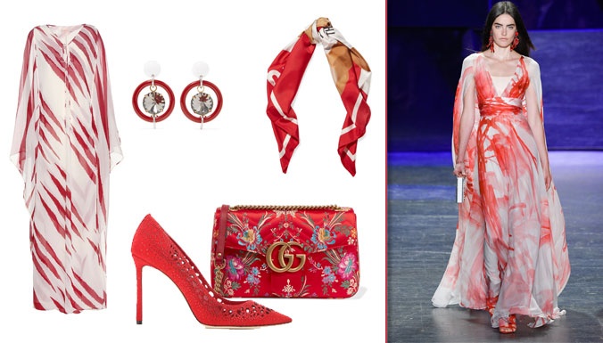 الأحمر الجريء لإطلالة رمضانية؟ إليك الصور