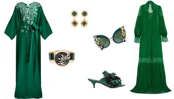 اختاري اللون الزمردي لإطلالة رمضانية تضج فخامة ورقي‎