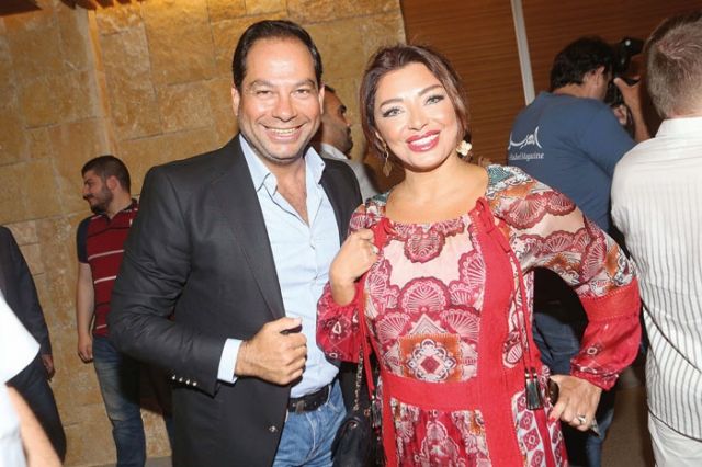 زينة جانبيه وميشال قزي