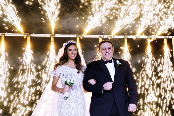 شيرين وجدي تحتفل بزفاف ابنة زوجها والنجوم يشاركون