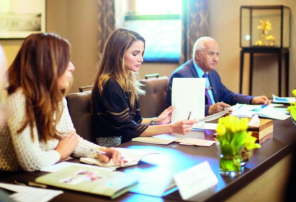 الملكة رانيا تترأس اجتماع مجلس أمناء المجلس الوطني لشؤون الأسرة