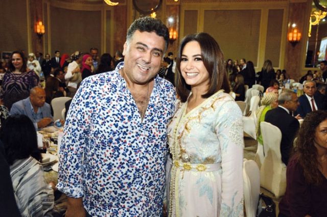 هند صبري وتامر حبيب
