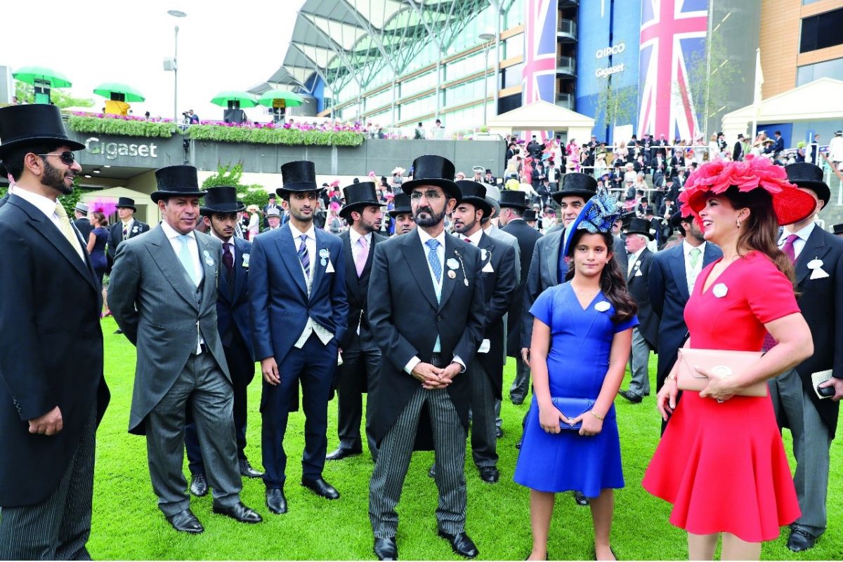 بنت محمد بن راشد تتسلّم جائزة فوز خيول الإمارات في مهرجان «رويال اسكوت»