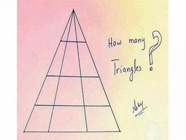بالصورة - هل يمكنكم اكتشاف عدد المثلثات في هذا الرسم؟ الإجابة ليست سهلة كما تعتقدون