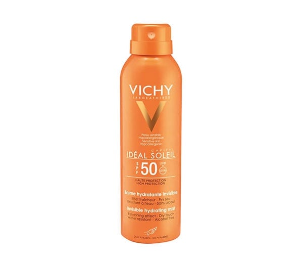 ترطيب ووقاية عالية Vichy Ideal Soleil Invisible Hydrating Moist SPF 50 Sun Spray Body Protection