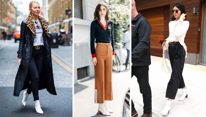 بالصور- تألقي بالجزمة البيضاء على طريقة النجمات