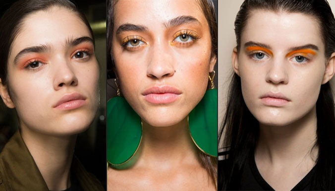إلى صاحبات البشرة السمراء- المكياج باللون البرتقالي من أبرز صيحات الجمال في أسابيع الموضة