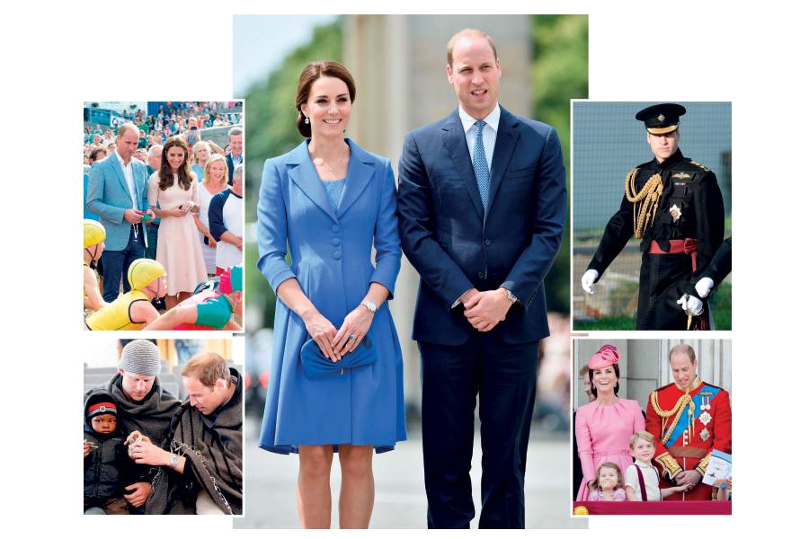 وليام وكايت ملك وملكة على عرش بريطانيا