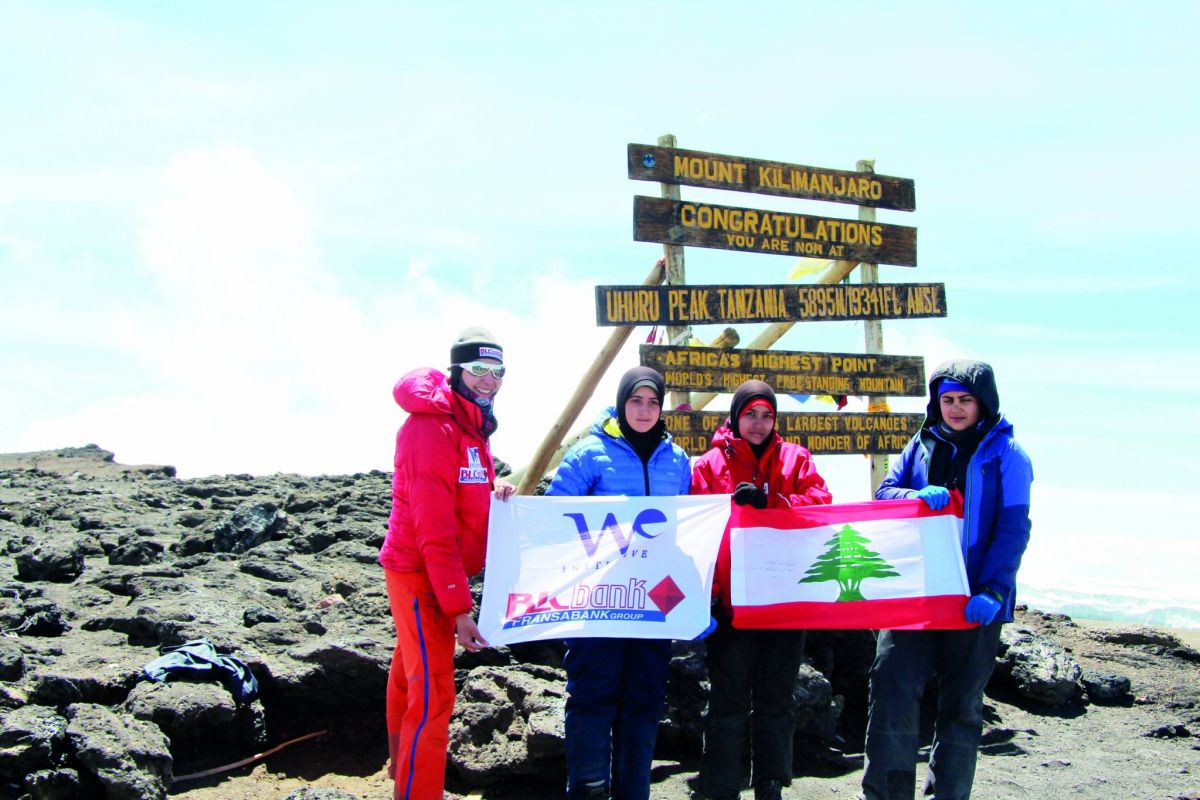 اللبنانية الأولى التي تحقق إنجاز تسلّق القمم السبع جويس عزام: المرأة قادرة كالرجل على مواجهة التحديات