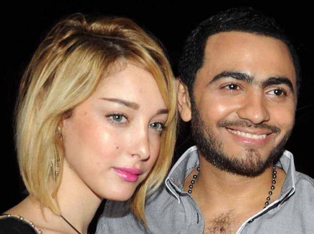 بالصورة - هكذا احتفلت بسمة بوسيل بعيد ميلاد زوجها تامر حسني