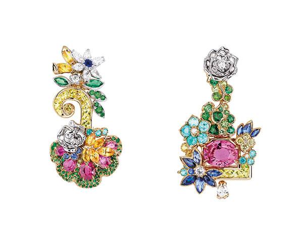 كل جوهرة تحاكي تفصيلاً في حدائق فرساي في مجموعة Dior à Versailles Côté Jardins DIOR HIGH JEWELLERY