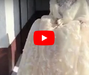 بالفيديو - مصوّر يسقط بعد رؤية جمال العروس