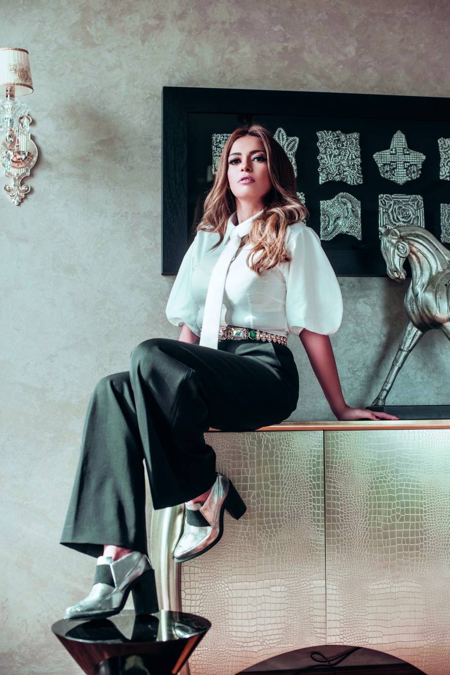 داليا مصطفى:  التقيت بزوجي في المدرسة ووقعت في حبه من النظرة الأولى